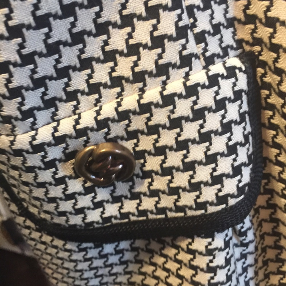 La Belle Vintage Houndstooth Button Down Dress - Picture 6 of 7
